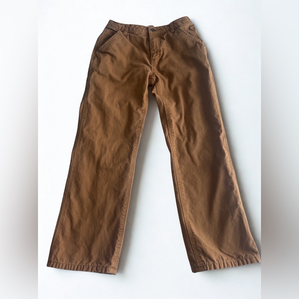 Carhartt Classic - Fleece Lined Boys Tan Work Pants - Relaxed Fit & Durable